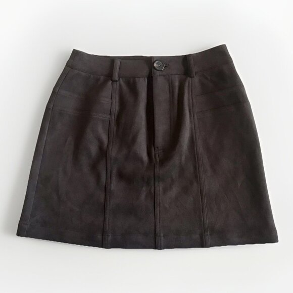 Good Luck Gem Dresses & Skirts - Good‎ Luck Gem Brown Faux Suede Mini Skirt Size Small